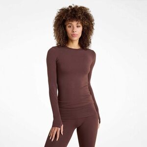 NWT Nuuds SwiftStretch Long Sleeve Shirt - Coffee